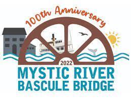 4" x 4" Bridge Anniversary Sticker featuring the Mystic Bridge Wheel